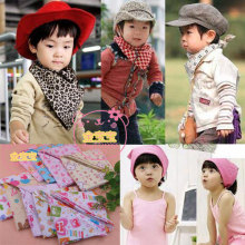 婴幼儿三角巾/儿童全棉围兜头巾领巾/多用途包头巾口水巾批发