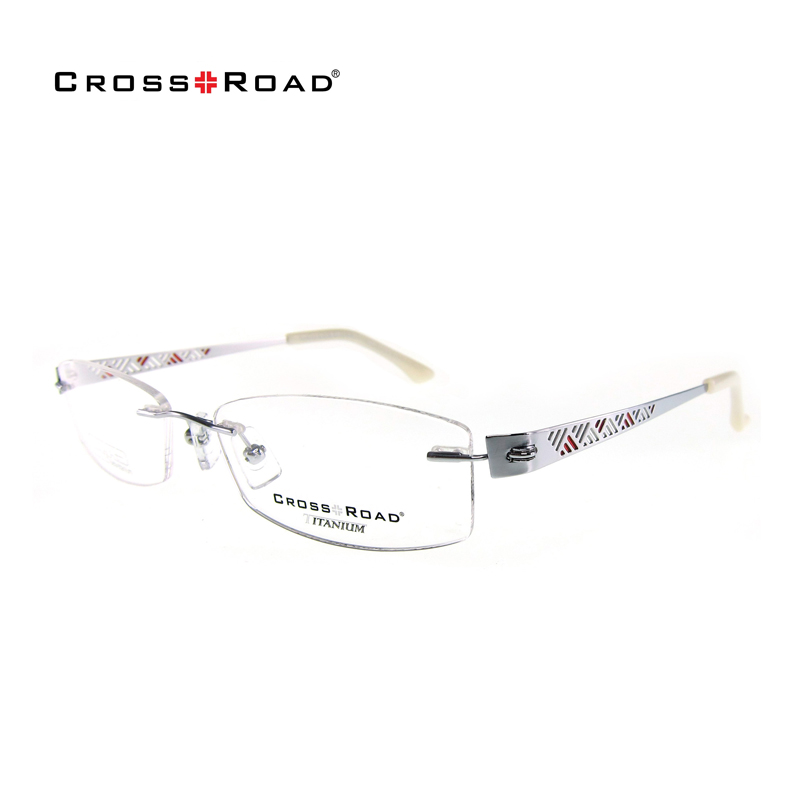 CROSSROAD无框纯钛镜架近视眼镜框 眼镜架 超轻近视镜架CR1071LT