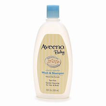 美国AVEENO BABY天然燕麦 婴儿洗发沐浴二合一 532ML