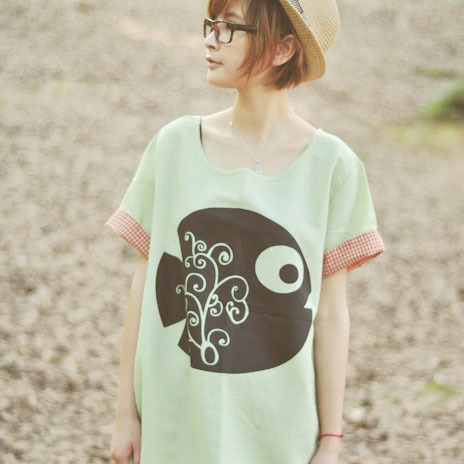 清新森系呆鱼翻边...