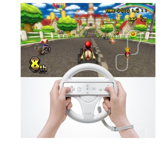 6 yuan post WII Mario Racing Wheel Wii Steering wheel WII Game steering wheel Console accessoriesin the Video game/Fitting/Game/Raiders , Steering wheel category - from Buy2taobao.com to provide professional Taobao agent buy service