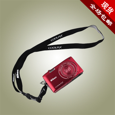 尼康纪念品 相机挂绳 适合卡片机 黑黄黑灰 超值