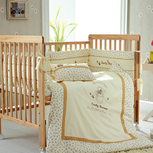 KUB fashion than baby bedding Kit soft and comfortable surrounding seven-piece baby bedding fitted cover bed mattress cover