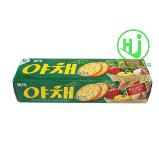  韩国食品 韩国饼干 韩国原装进口 乐天蔬菜咸饼干 75g