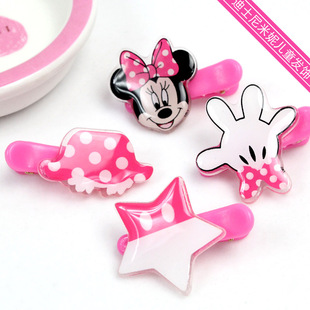  正品迪士尼儿童饰品 宝宝头饰发饰发夹套装 女童头饰发卡 4个装