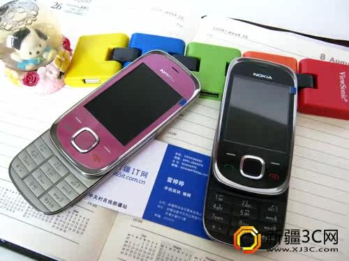Nokia/诺基亚 <span class=H>7230</span>时尚滑盖商务手机4G卡支持货到付款包邮送DJ