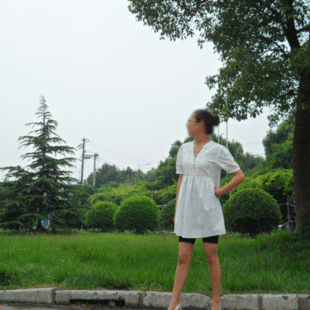 basic house/百家好 正品原单 韩单剪标短袖白色女衬衫 外贸尾单