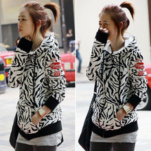 2010秋装冬装韩国韩版新款衣服新品女装运动帽衫连帽长袖卫衣外套