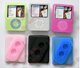 苹果IPOD NANO3代硅胶套带绕线 纯硅胶