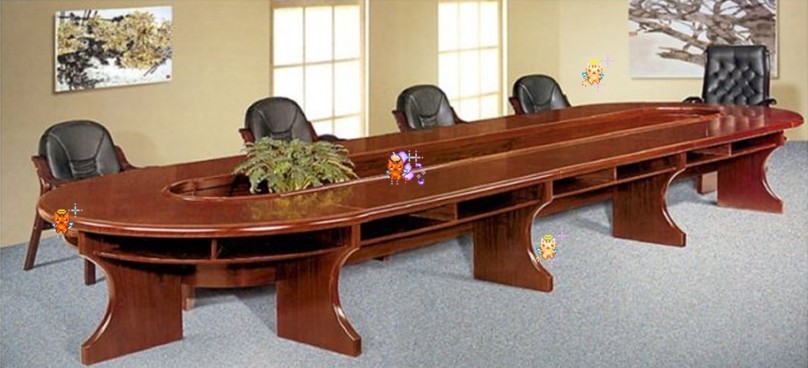 Conference Room Double Floor Oval conference table Board type desk Entertain 4M Large Reception Table Wood Stickerin the Business/Office Furniture , Office Furniture , Desk , Conference table category - from Buy2taobao.com to provide professional Taobao agent buy service