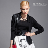 空钩花 帅气舒适 麻料针织<em>开衫</em>m-wan st.梅湾街