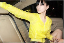 特 轩尹族2012夏装新款韩版女装实拍 透明薄雨衣防晒衣小外套开衫