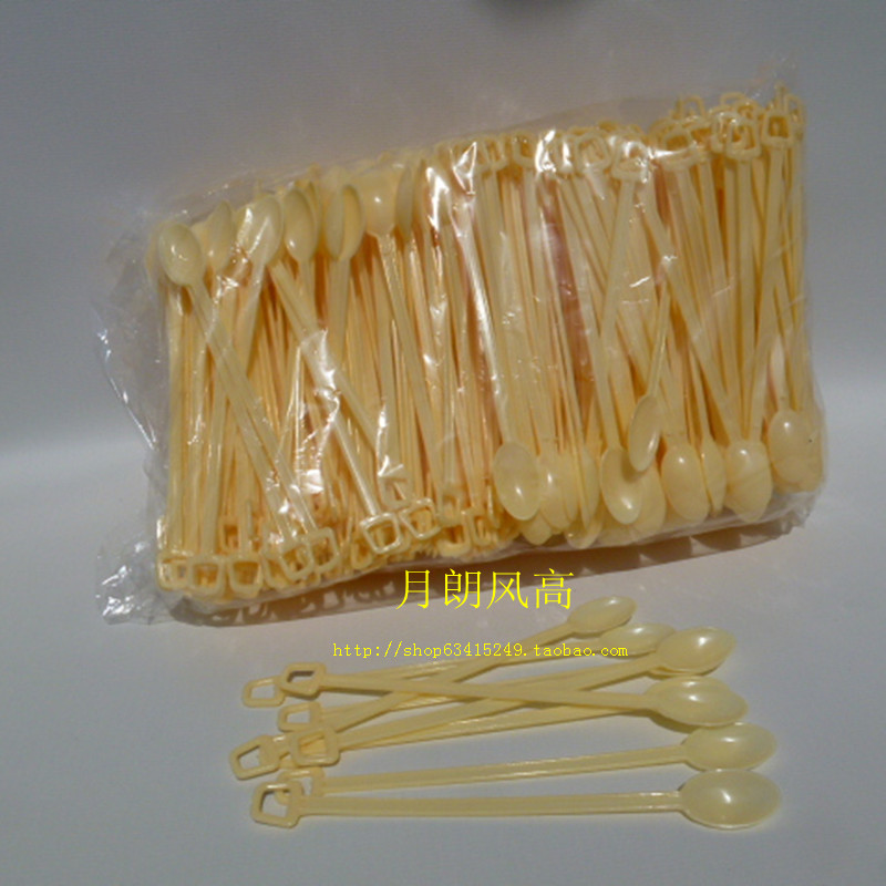 一次性餐厅塑料咖啡勺更羹搅拌调料奶茶试饮品尝勺2000支13CM|ruв категории посуда, кофе, кофе ложка - от Buy2taobao.com для оказания профессиональной услуги покупки агента Taobao