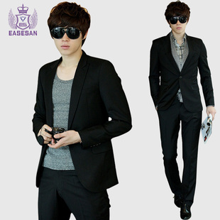  春装男式小西装 男 套装男士韩版修身休闲小西服结婚新郎礼服