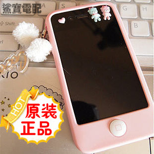 包邮正品聪明豆iPhone<span class=H>4</span>手机壳 iphone<span class=H>4</span>s手机壳<span class=H>苹果</span><span class=H>4</span><span class=H>代</span>硅胶保护套