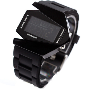  中国LED表时尚运动表磨砂果冻手表多功能电子表 男士韩版正品休闲