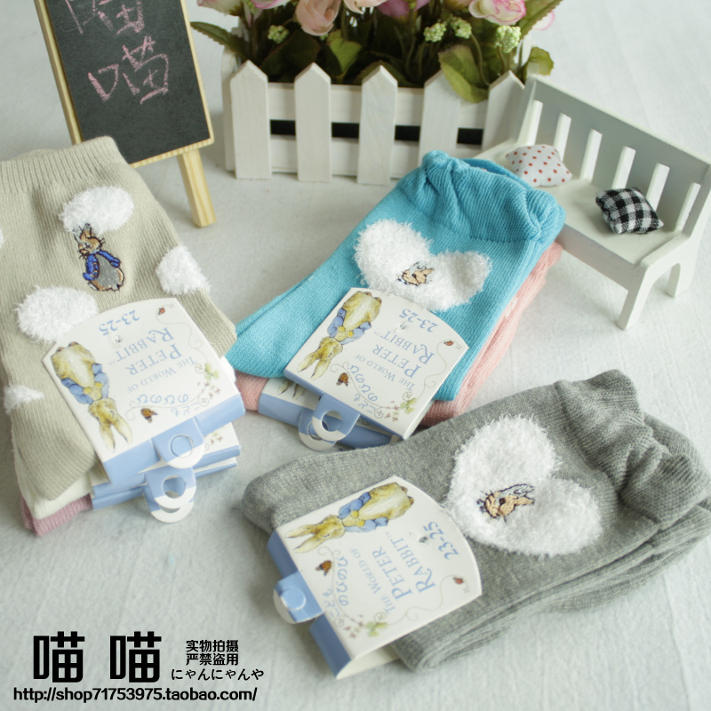 2pcs Peter Rabbit high quality women wool socks( tell me which ones )