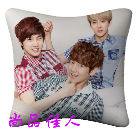 DIY相片抱枕定做金俊绵边伯贤朴灿烈都暻秀金