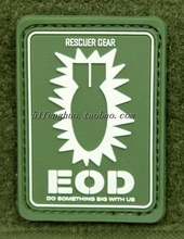 正品拯救者 RESCUER EOD拆弹部队 魔术贴臂章 袖标 绿