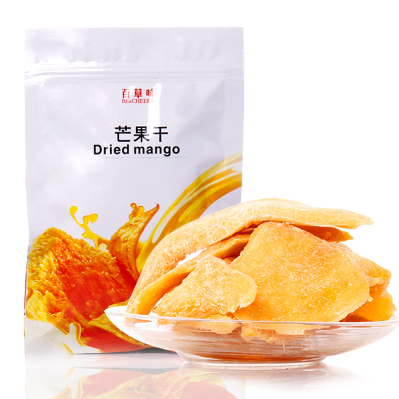百草味 零食特产 水果干 芒果干 AAA级芒果干120g*2袋装