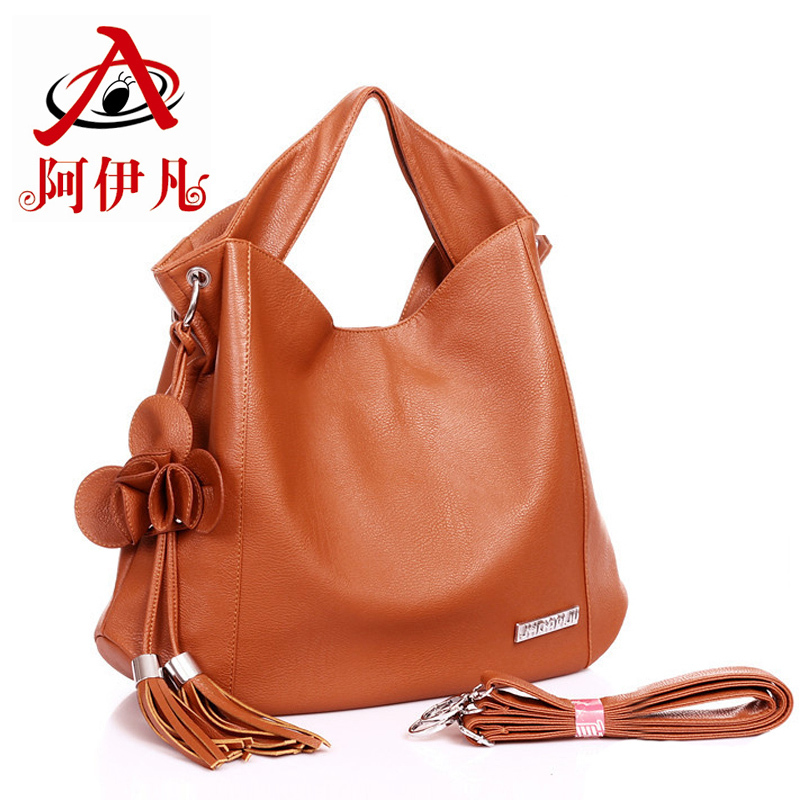 秋冬女包新款花朵流苏...