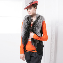 CORONA珂罗娜2011秋冬新品奢华贵妇人貂毛貂皮背心1633806