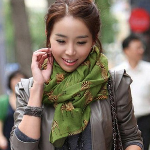 棉麻秋冬女士围巾...