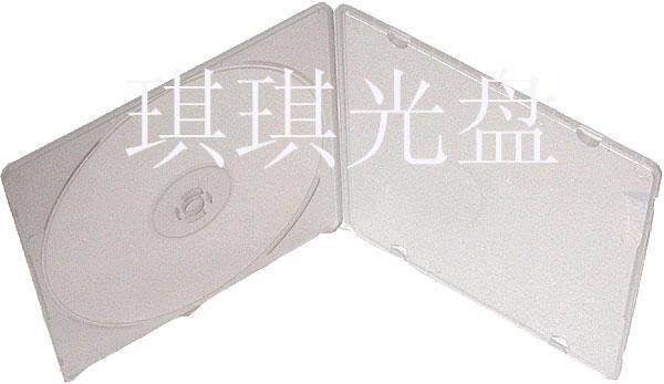 5皇冠有弹性白色透明优质方光盘盒【10个捆绑卖】D0019