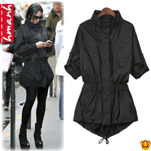 2012欧美明星春装新款女装新品立领收腰显瘦修身风衣/外套WT21