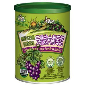 台湾有机厨坊天然超大 葡萄干（无籽）425g--邮费最便宜