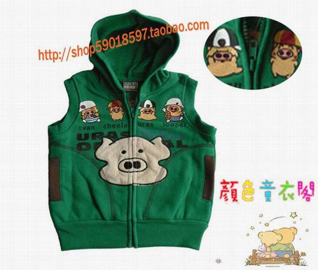 韩版时尚宝贝<em>童装</em> HG-2H46A <em>女童装马甲</em> 外贸