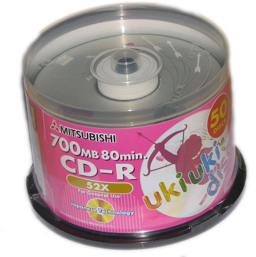㊣CD刻录盘㊣原装正品 三菱 CD-R 空白 刻录盘 CD光盘 50P