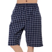 夏季男士休闲格子男式五分裤沙滩裤，男纯棉短裤，裤子潮裤夏大码男装