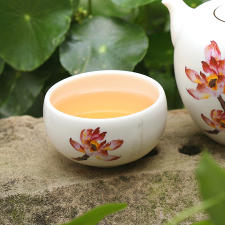 Tea moon breeze Taiwan Dragon Tea Set Liu Jing Ding Drum-shaped cup Single cup Tea cup Porcelain Lotusin the Tableware , Tea set , Cup category - from Buy2taobao.com to provide professional Taobao agent buy service