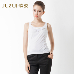  玖姿官方旗舰店JUZUI简约修身吊带背心 专柜正品春女装