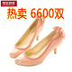 包邮热销6600双！2010春秋暴款淑女单鞋圆头漆皮高跟鞋