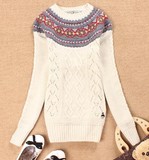 2011冬款贝蕾地 女童中<em>领</em> 圆领<em>毛衣</em> 全棉线衣 