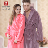 浴袍情侣<em>睡袍</em> <em>红豆居家</em>服珊瑚绒<em>睡衣秋冬男</em>/女