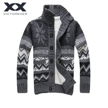 <em>针织</em>衫搭配_威克迪尔<em>开衫</em>羊毛衫<em>加厚加绒</em>男士