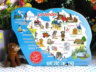 可5折 畅游法兰西 法国旅游风情 手绘画地图造