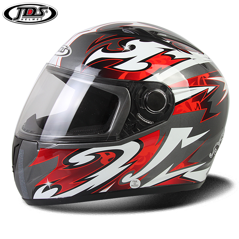 佳德士头盔 JDS832 摩托车头盔 全盔 跑盔 冬盔 带围脖 灰色