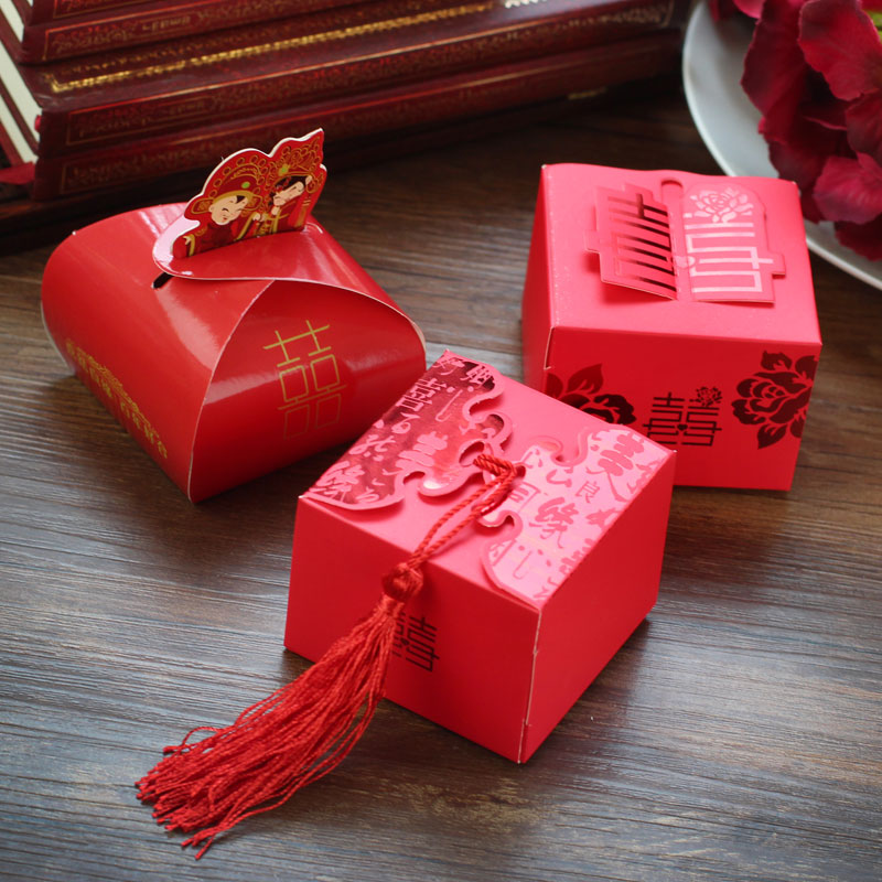 喜品空间 喜糖盒子 创意喜糖袋结婚用品 中式喜糖盒 婚庆用品