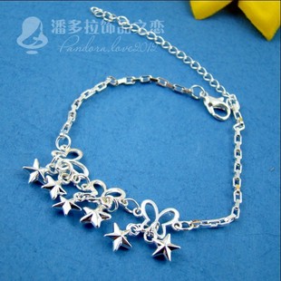  韩版 新款宝石动物铃铛脚链手链足链珠子星星随机发4181