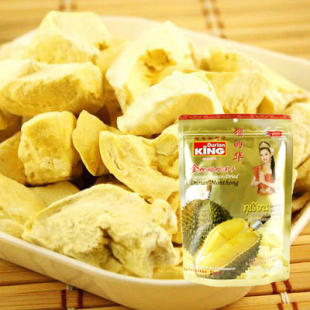  假一赔万泰国进口 正品榴的华 金枕头榴莲干榴莲 100g 2包包邮