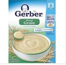 小盒）美国Gerber嘉宝混合谷物米粉227克 强化铁锌 2013.1月