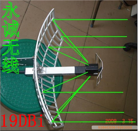 永诚无线//正品19DBI栅格 小体积 定向天线 24DB 0-5公里无线连接