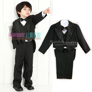 <em>儿童</em>礼服花童礼服男童小男生礼服<em>儿童马甲燕尾</em>