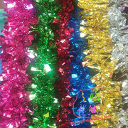 1.8米长金银蓝玫红绿色彩条，茜草圣诞节日派对舞会气氛装饰布置品
