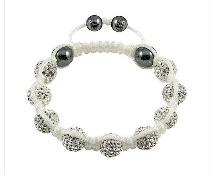 拥抱巴黎!shamballa Bracelets 香巴拉九白钻手链 SMH205
