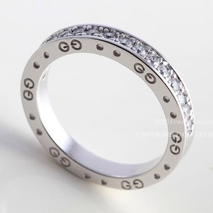 银树林韩国精品纯银镀白金单身男女古天乐求婚